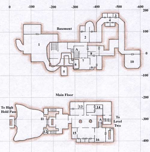 HIGH KEEP (MAIN LEVEL AND BASEMENT)